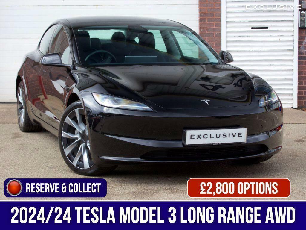 Tesla Model 3 Dual Motor Long Range 4Wde Black