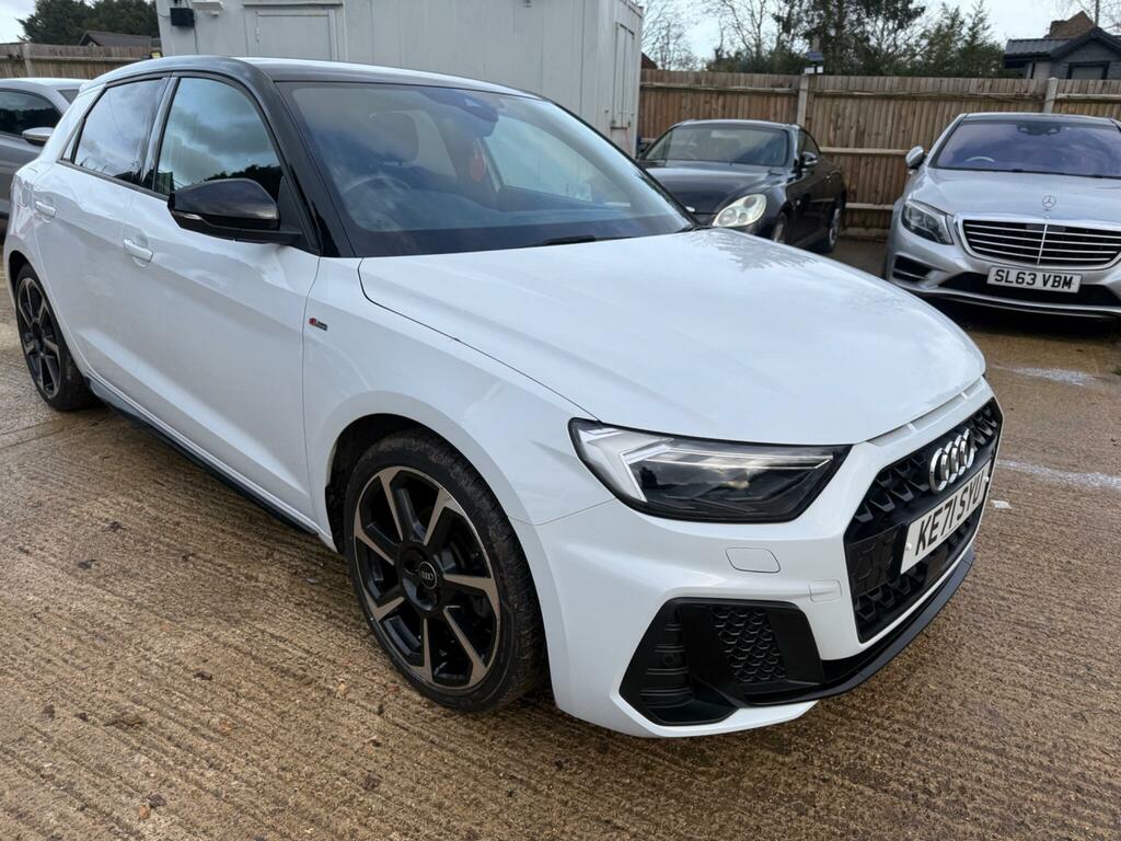 Audi A1 1.0 Tfsi 30 Black Edition Sportback S Tronic Euro KE71SYU White #6
