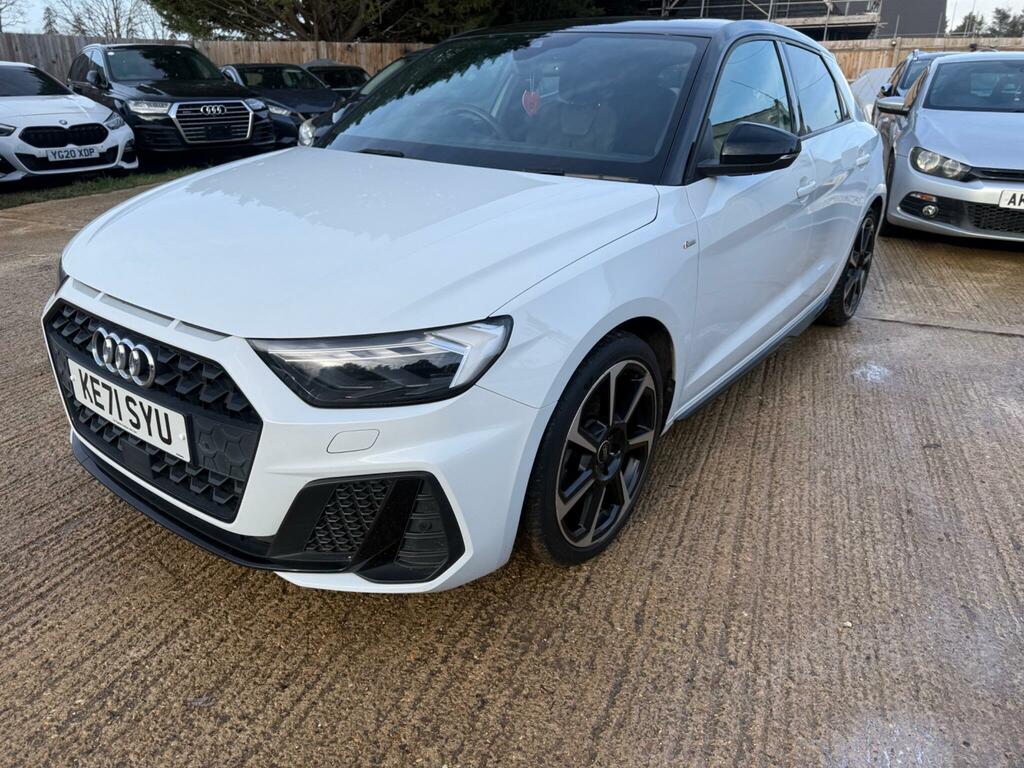 Audi A1 1.0 Tfsi 30 Black Edition Sportback S Tronic Euro KE71SYU White #3