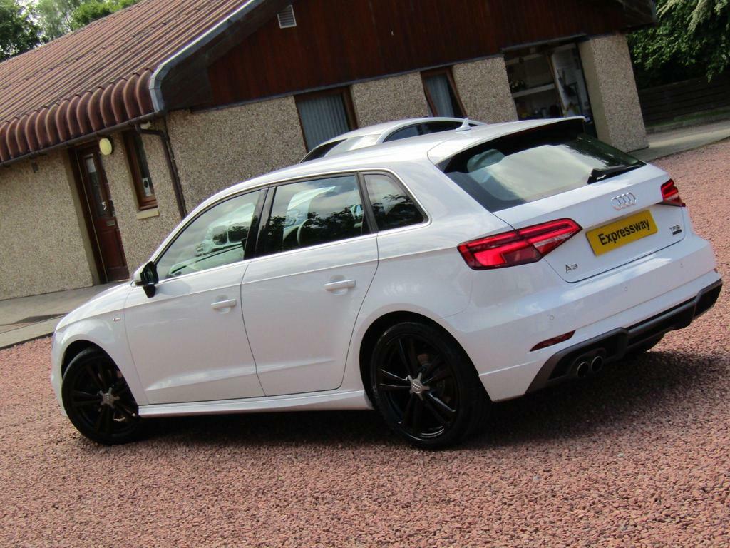 Audi A3 2.0 Tfsi S Line Sportback S Tronic Quattro Euro 6 White #3