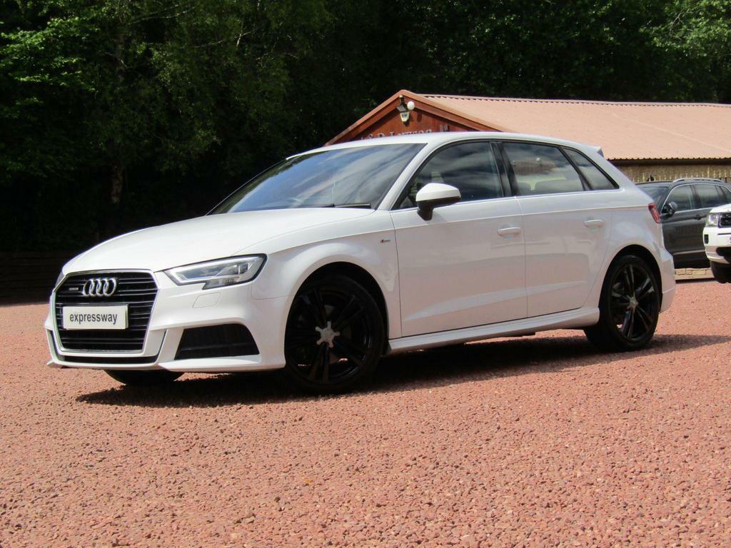 Audi A3 2.0 Tfsi S Line Sportback S Tronic Quattro Euro 6 White