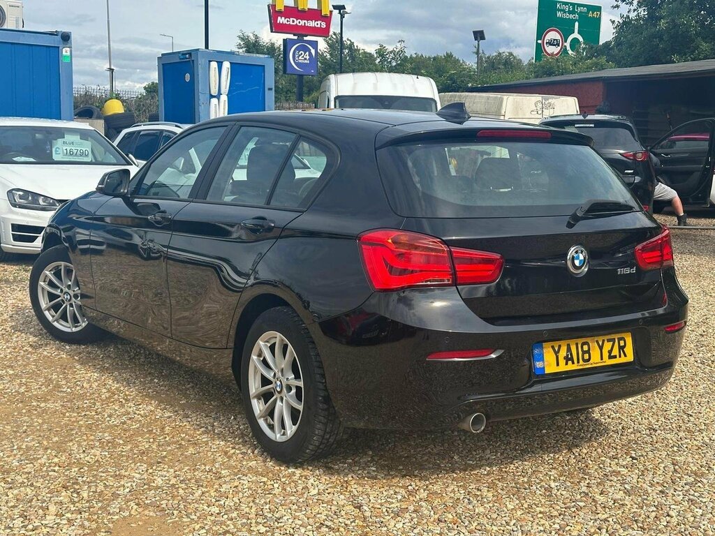 BMW 1 Series Hatchback 1.5 116D Se Business Euro 6 Ss 2 YA18YZR Black #4