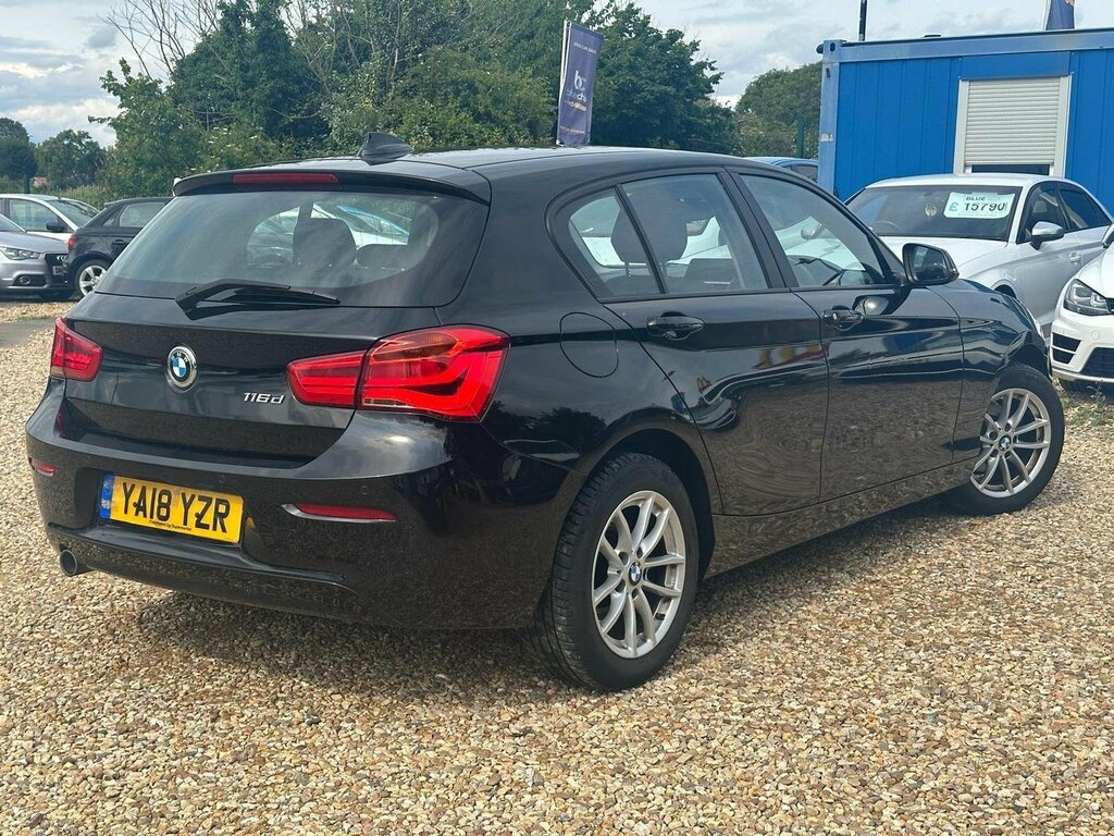 BMW 1 Series Hatchback 1.5 116D Se Business Euro 6 Ss 2 YA18YZR Black #3