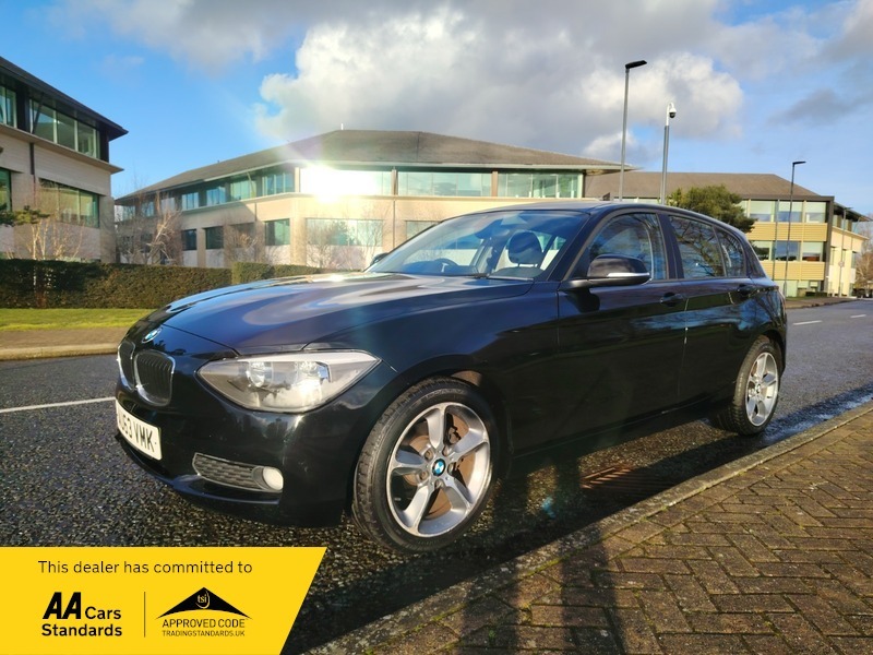 BMW 1 Series 2.0 118D Se Hatchback AU63VMK Black #3