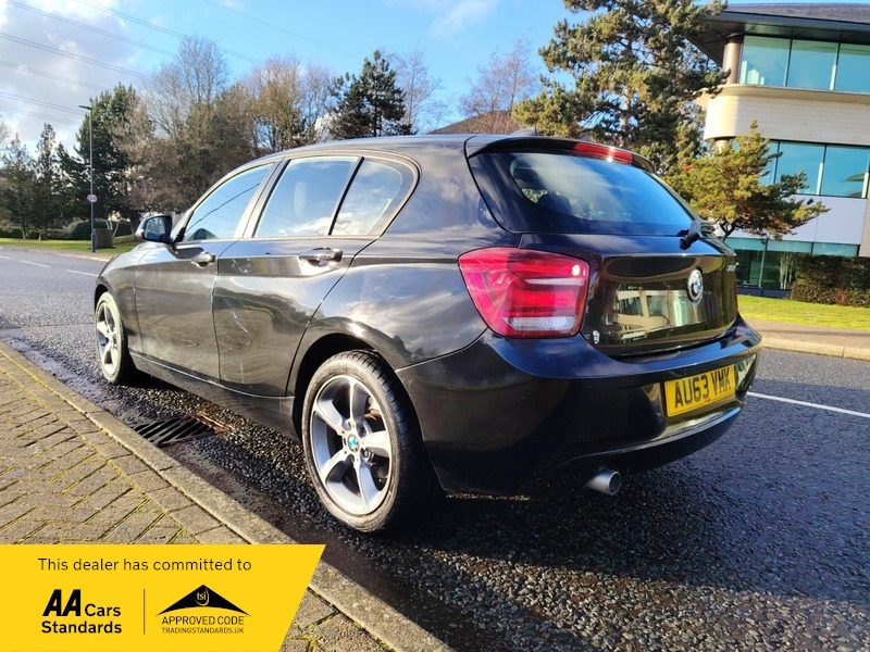 BMW 1 Series 2.0 118D Se Hatchback AU63VMK Black #5