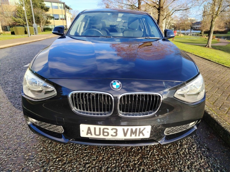 BMW 1 Series 2.0 118D Se Hatchback AU63VMK Black #2