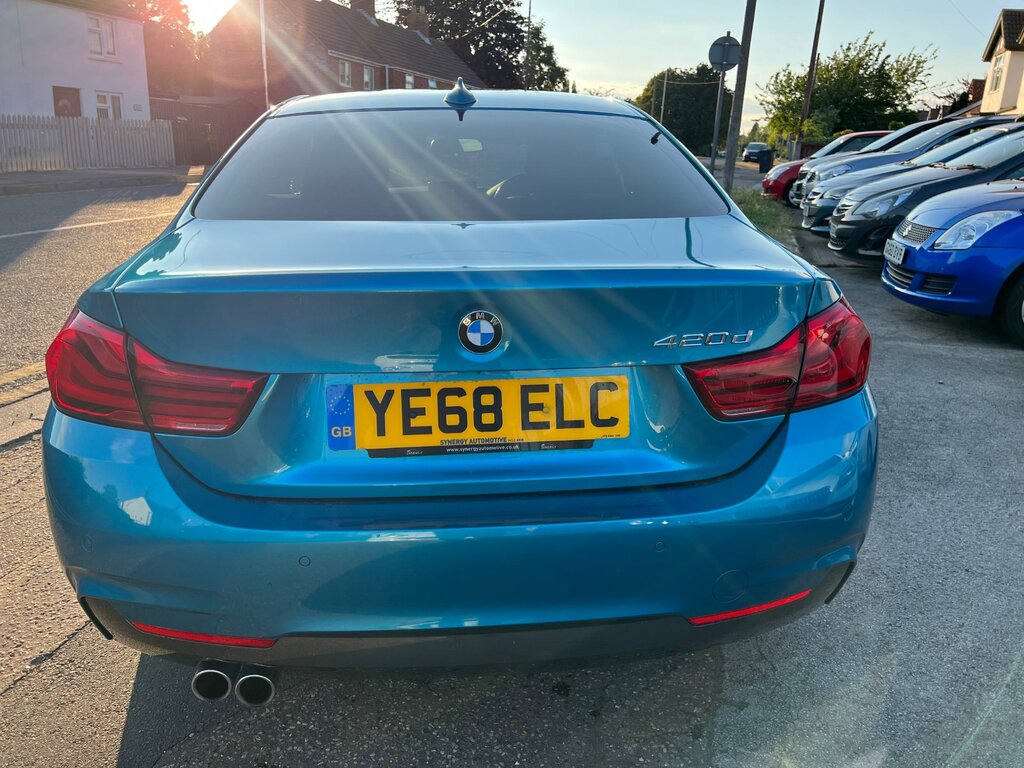 BMW 4 Series 420D 190 M Sport Professional Media YE68ELC Blue #3