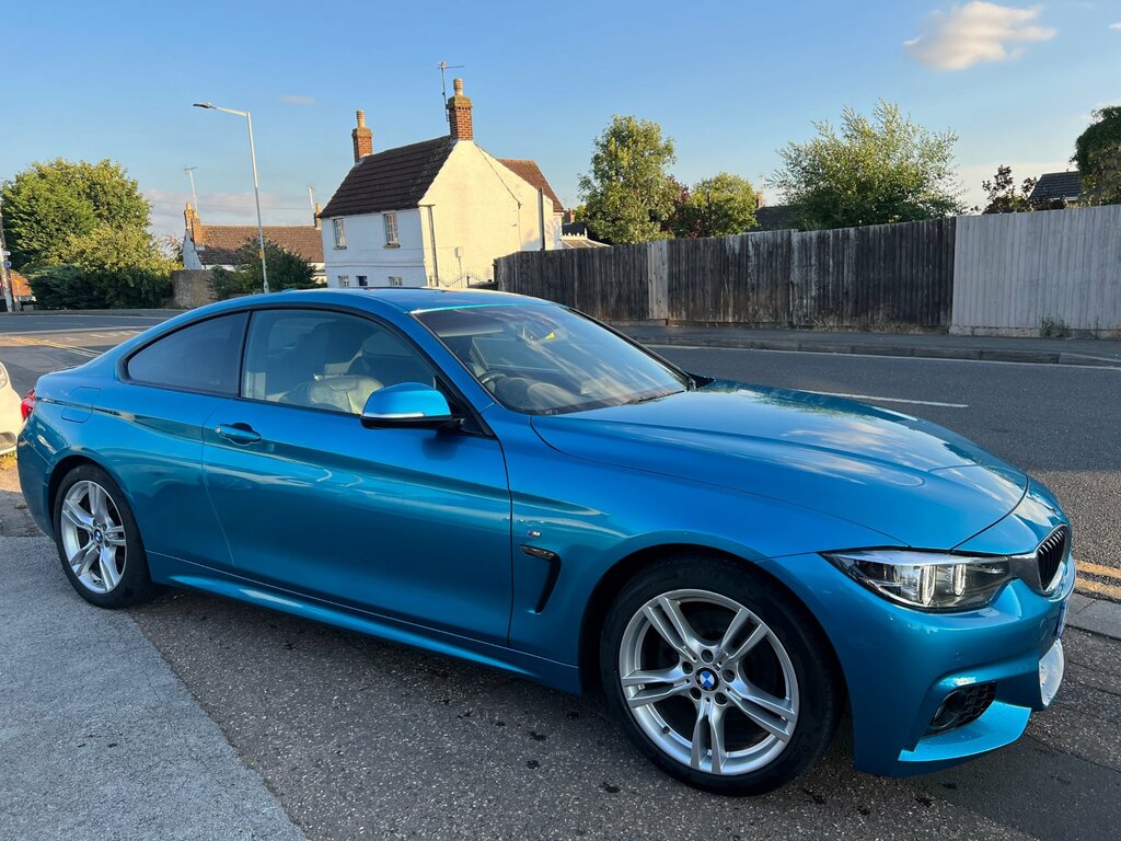 BMW 4 Series 420D 190 M Sport Professional Media Blue