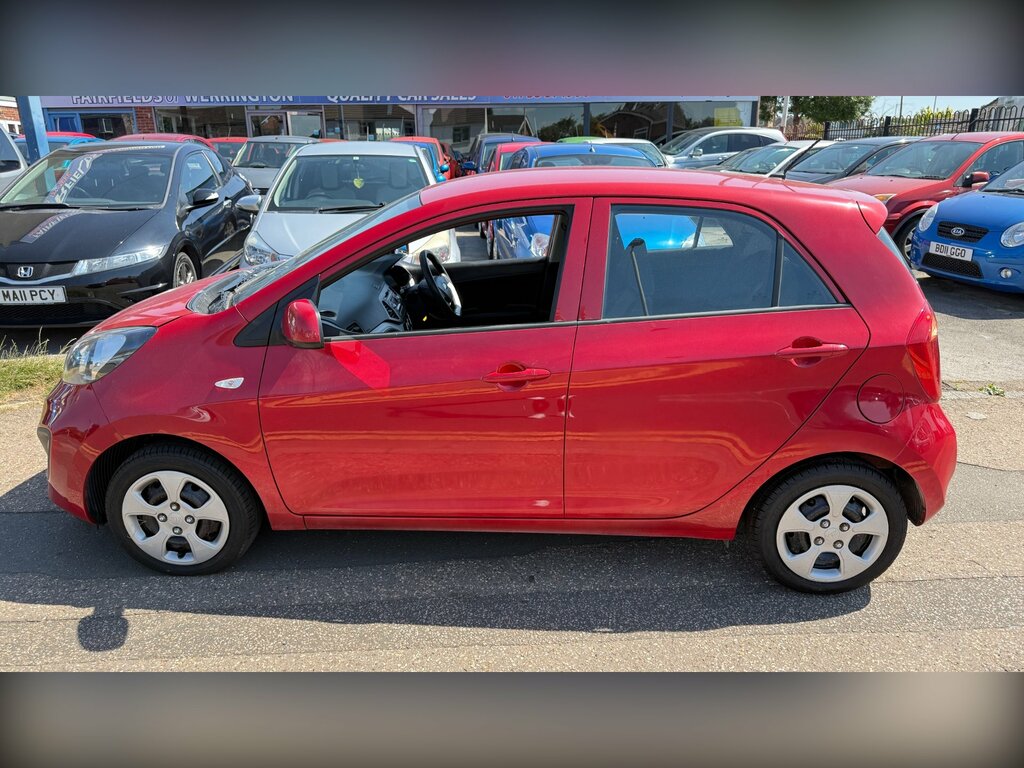 Kia Picanto 1.0 1 Hatchback Euro 5 68 Bhp YF62LUY Red #5