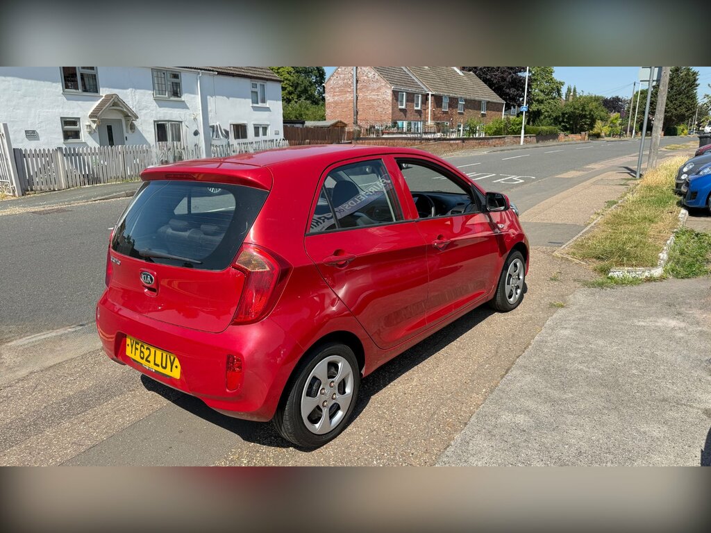 Kia Picanto 1.0 1 Hatchback Euro 5 68 Bhp YF62LUY Red #4