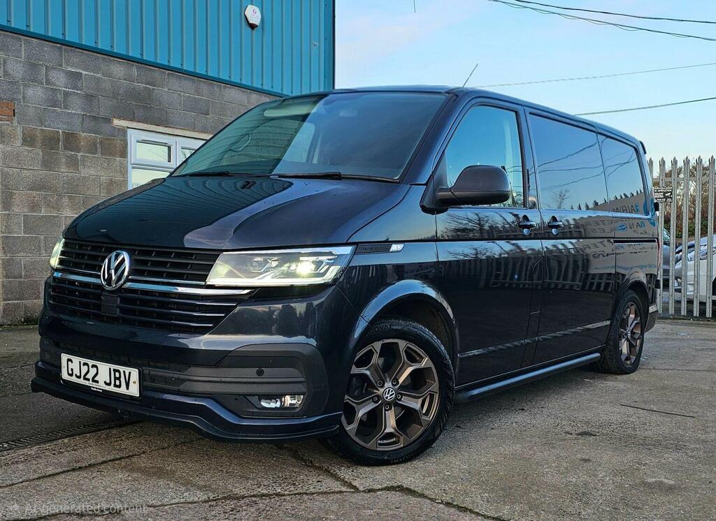Volkswagen Transporter Panel Van 2.0 Tdi T30 Highline Dsg Fwd Swb Euro 6 GJ22JBV Blue #3