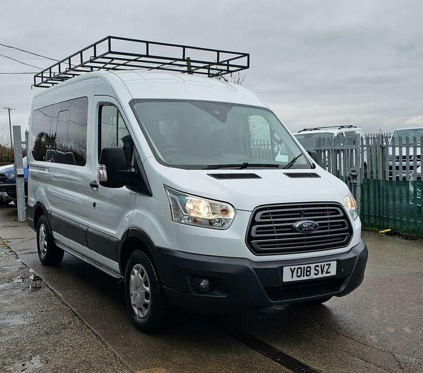 Ford Transit Custom Minibus 2.2 Tdci 350 Hdt Trend L2 H2 201818 White #3