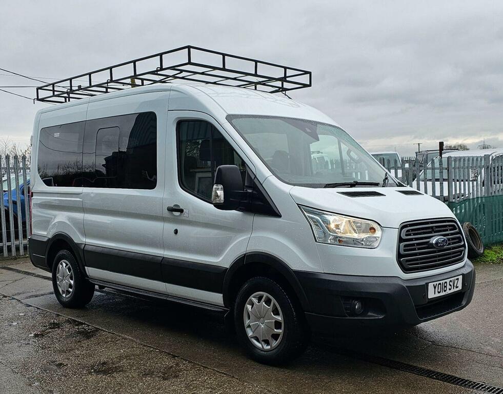 Ford Transit Custom Minibus 2.2 Tdci 350 Hdt Trend L2 H2 201818 White #5