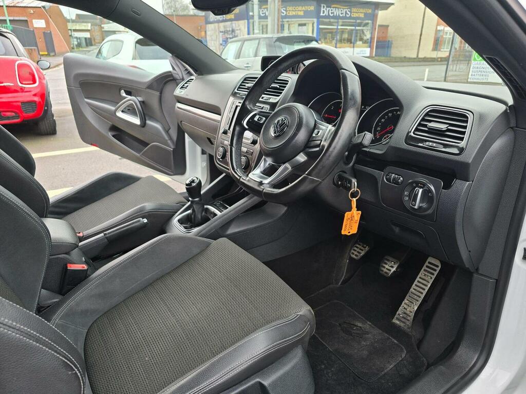 Volkswagen Scirocco Hatchback 2.0 Tdi Bluemotion Tech Gt Black Edition SH66UDS White #3