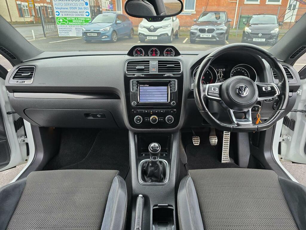 Volkswagen Scirocco Hatchback 2.0 Tdi Bluemotion Tech Gt Black Edition SH66UDS White #2