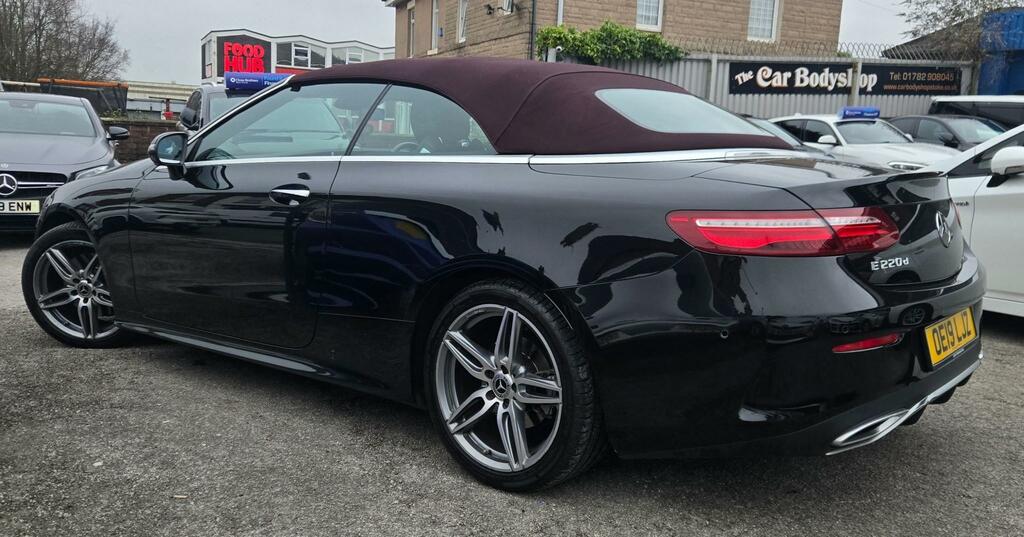 Mercedes-Benz E Class 2.0 E220d Amg Line Cabriolet OE19LJZ Black #4