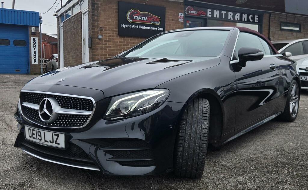 Mercedes-Benz E Class 2.0 E220d Amg Line Cabriolet OE19LJZ Black #3