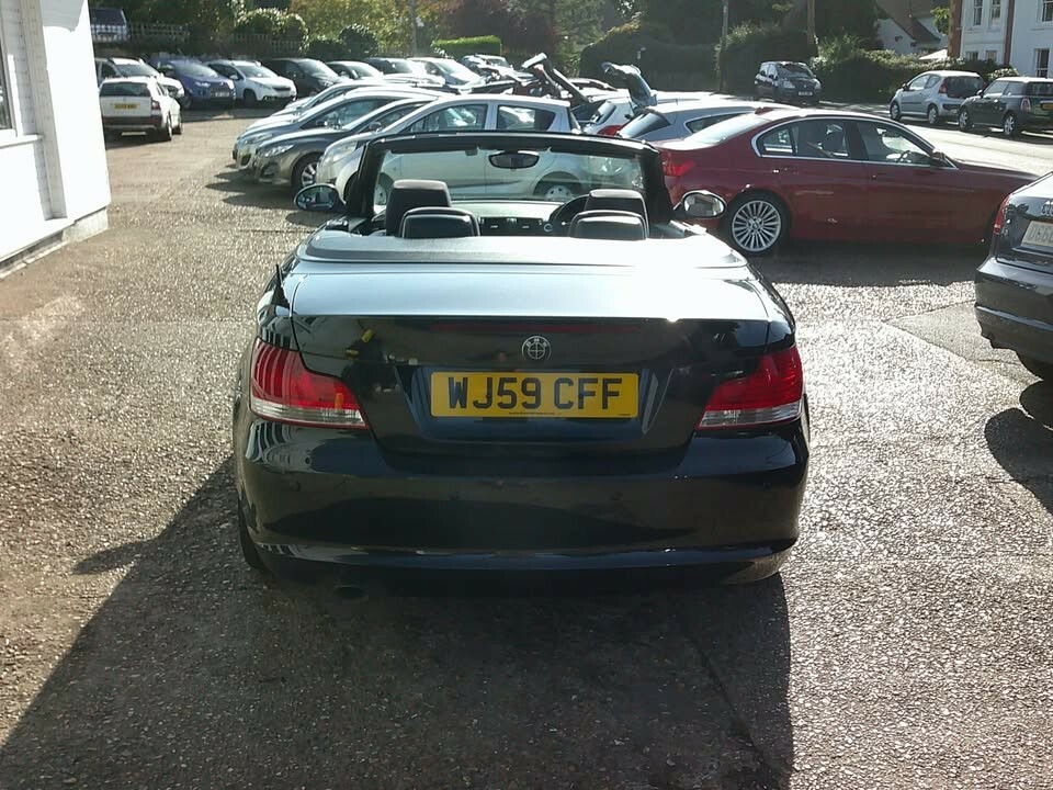 BMW 1 Series Convertible 2.0 118D Es Convertible 2009 WJ59CFF Black #3