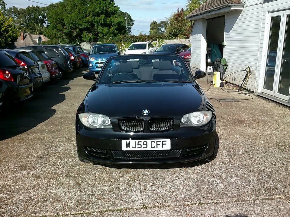 BMW 1 Series Convertible 2.0 118D Es Convertible 2009 WJ59CFF Black #4