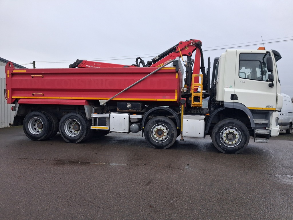 DAF All Models Cf 440 8X4 White #4