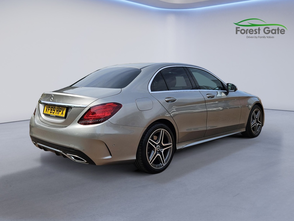 Mercedes-Benz C Class 2.0 C220d Amg Line Premium Saloon G-t Silver #3