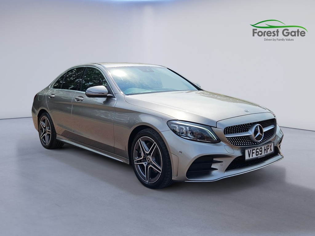 Mercedes-Benz C Class 2.0 C220d Amg Line Premium Saloon G-t Silver