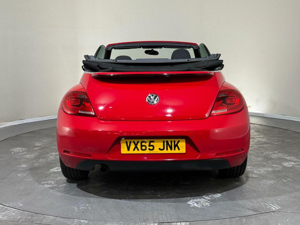 Volkswagen Beetle Convertible 2.0 Tdi Bluemotion Tech Design Cabriol VX65JNK Red #6