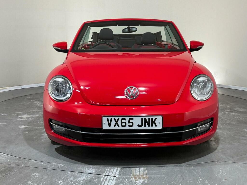 Volkswagen Beetle Convertible 2.0 Tdi Bluemotion Tech Design Cabriol VX65JNK Red #2