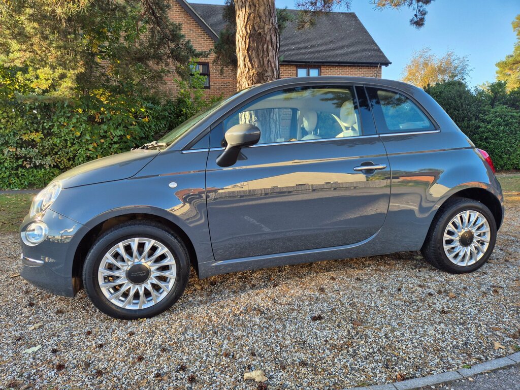Fiat 500 1.2 Lounge Hatchback Euro 6 Ss KT68BKX Grey #2