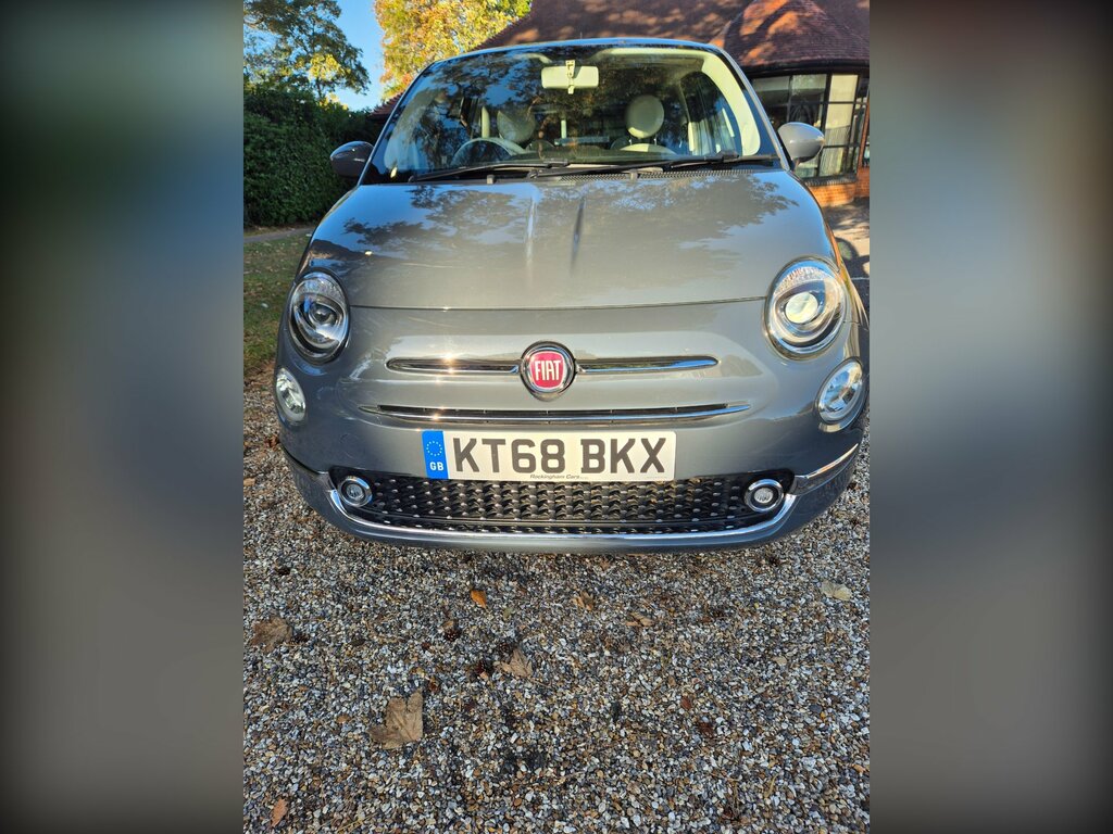 Fiat 500 1.2 Lounge Hatchback Euro 6 Ss KT68BKX Grey #4
