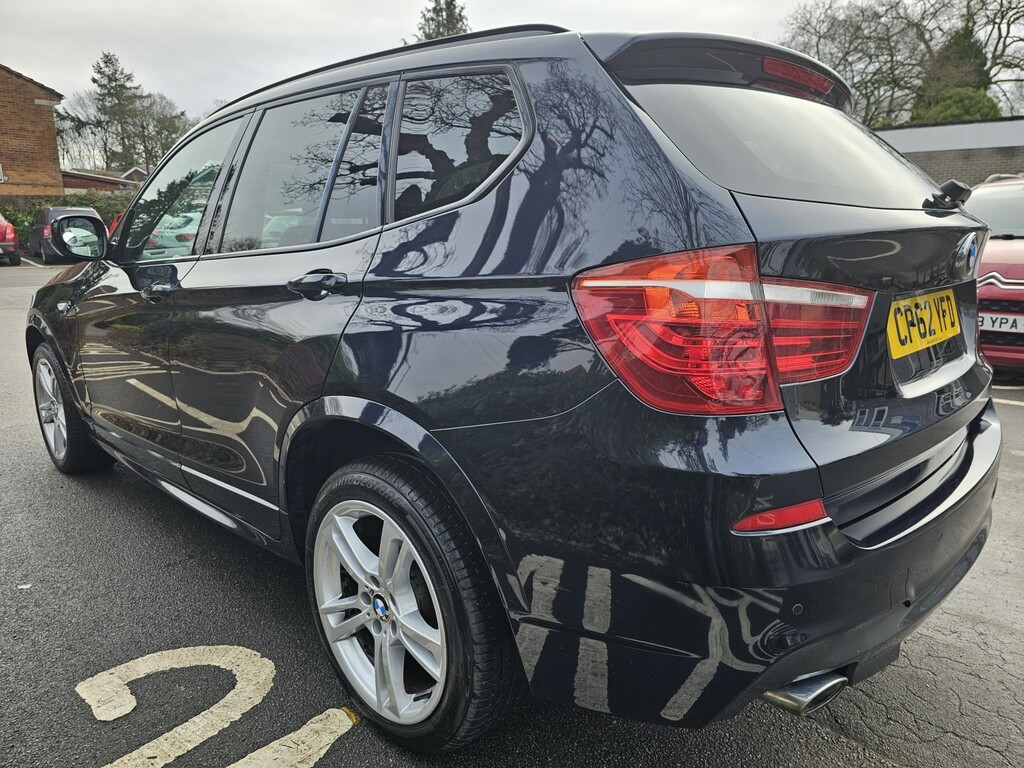 BMW X3 2.0 X3 Xdrive20d M Sport 2012 CP62YFD Black #5
