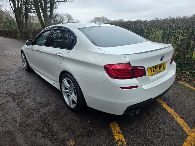 BMW 5 Series 530D M Sport Saloon YC61MYK White #5