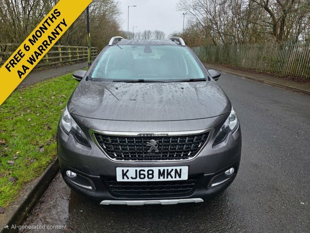 Peugeot 2008 Puretech Allure Suv KJ68MKN Grey #3