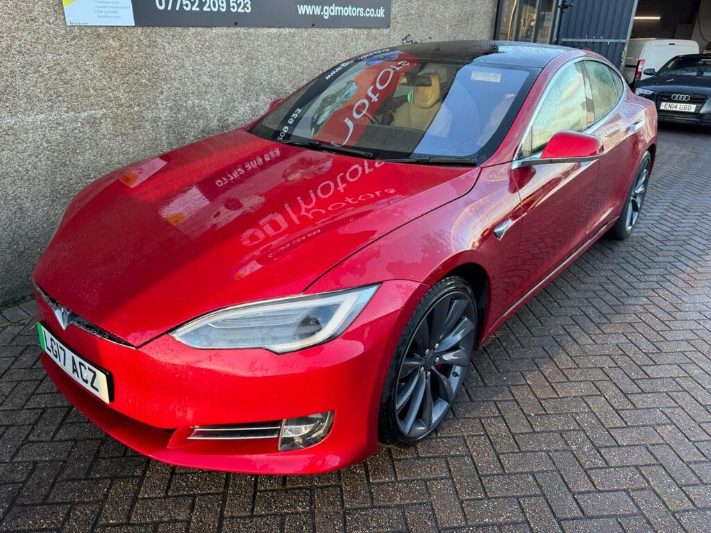 Tesla Model S Hatchback P100dl Dual Motor 4Wd Ludicr Red