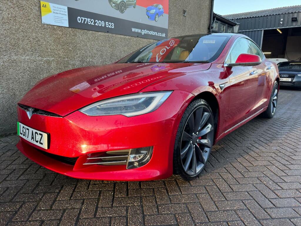 Tesla Model S Hatchback P100dl Dual Motor 4Wd Ludicr LG17ACZ Red #3