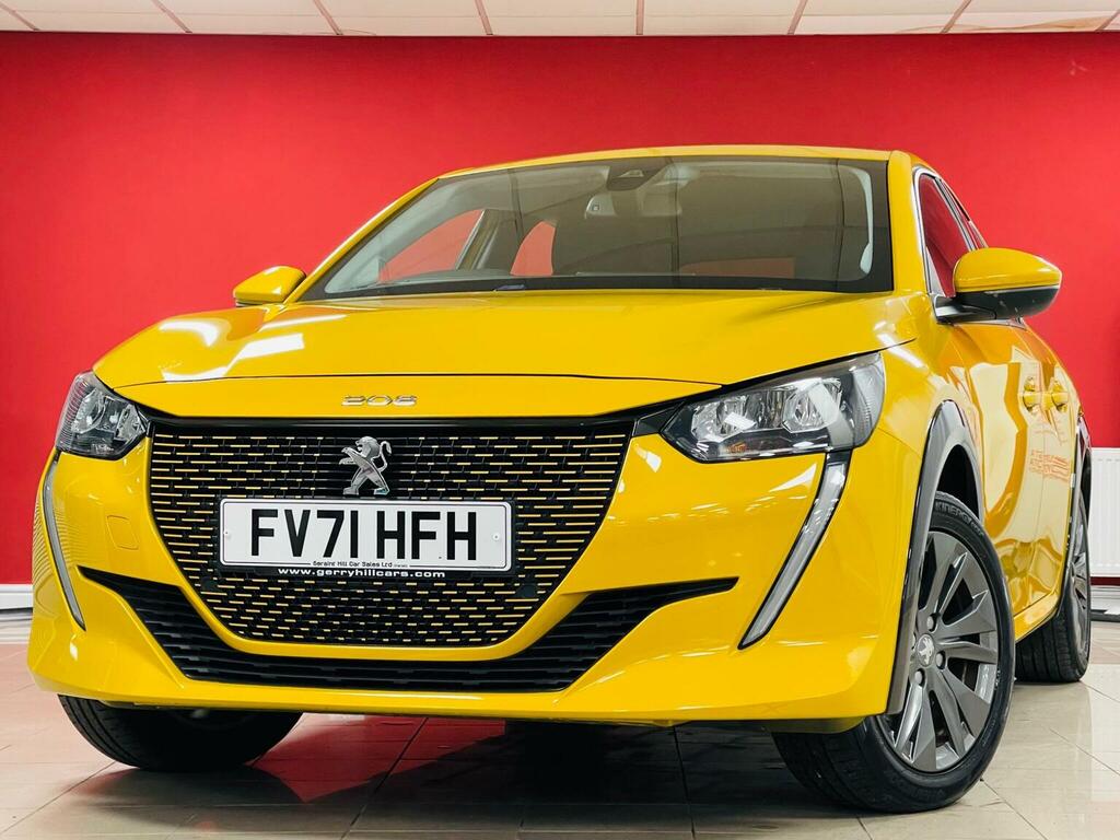 Peugeot e-208 Hatchback 50Kwh Allure 202171 FV71HFH Yellow #5