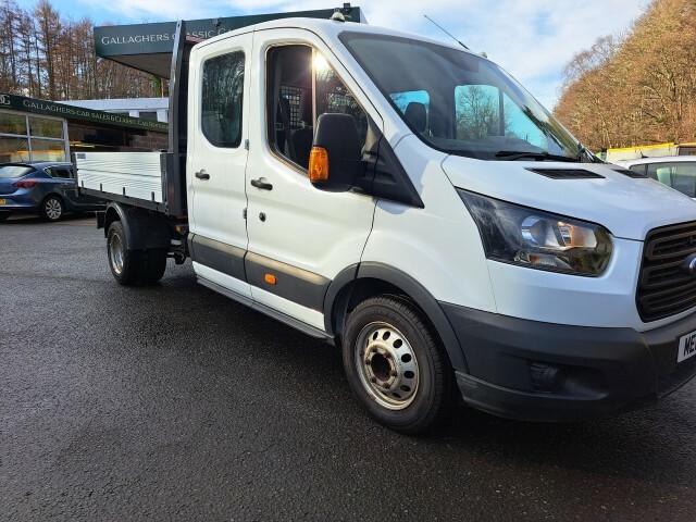 Ford Transit Custom 2.0 Tdci 130Ps Double Cab Chassis Tipper 1 Stop White