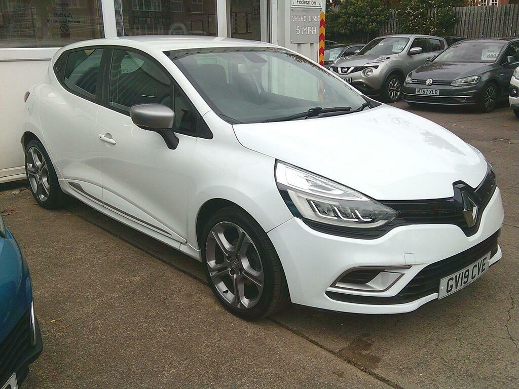 Renault Clio 0.9 Tce Gt Line Euro 6 S S GV19CVE White #4