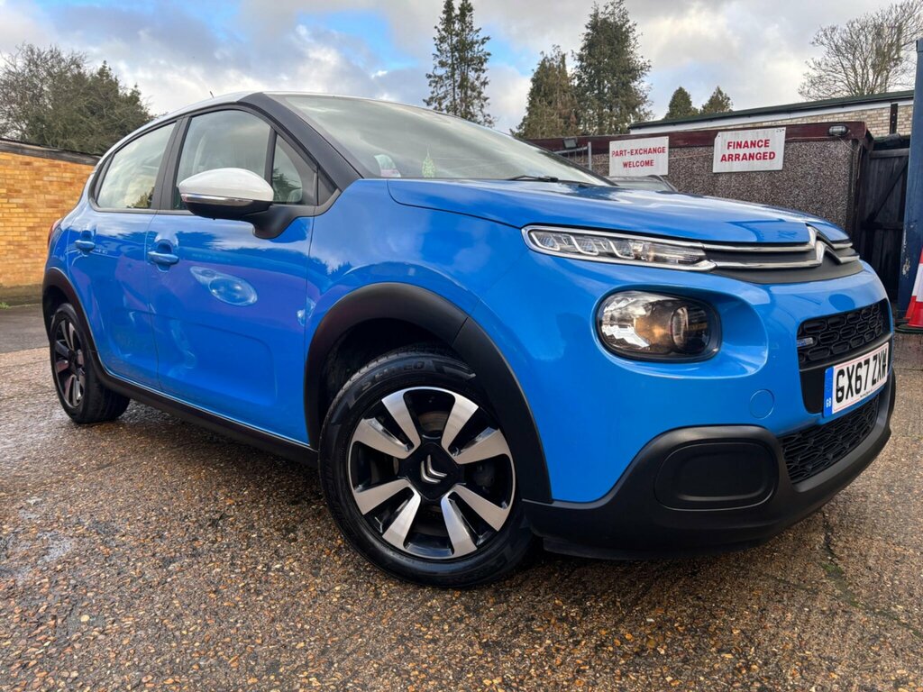 Citroen C3 1.2 Puretech Feel Euro 6 GX67ZXW Blue #3