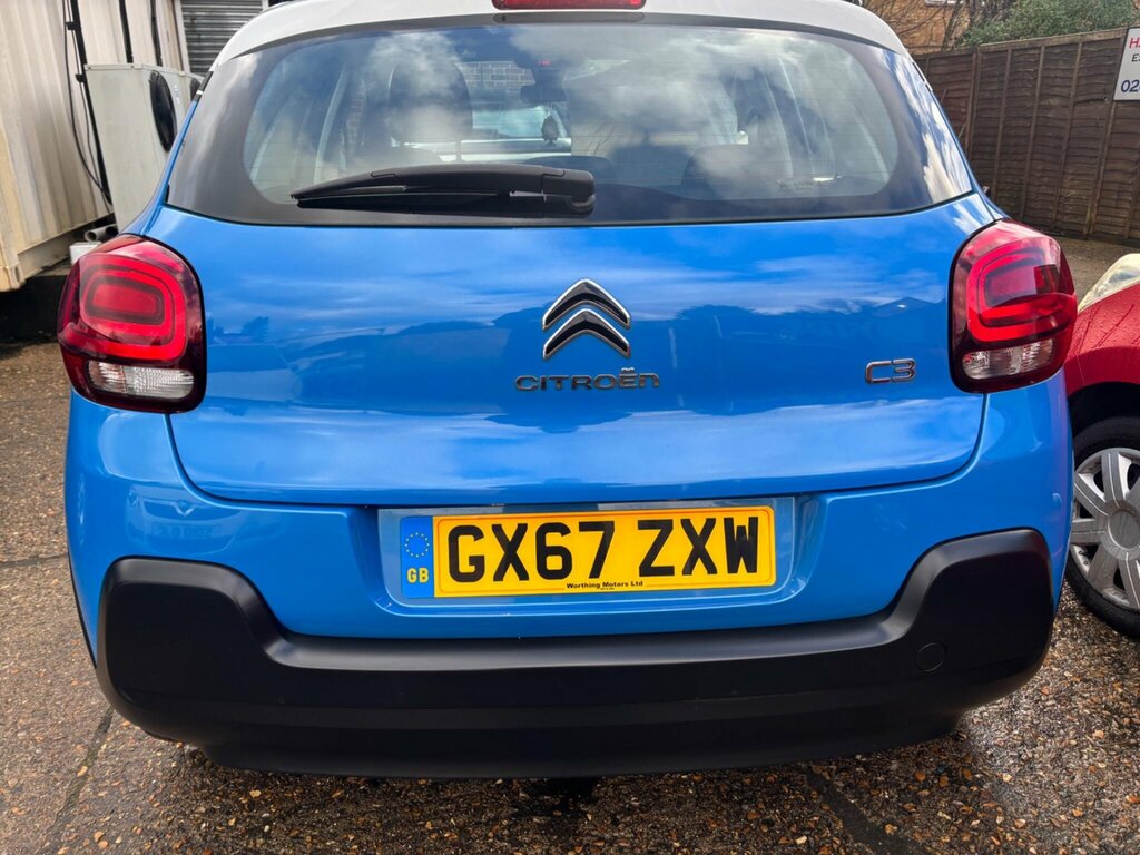 Citroen C3 1.2 Puretech Feel Euro 6 GX67ZXW Blue #5