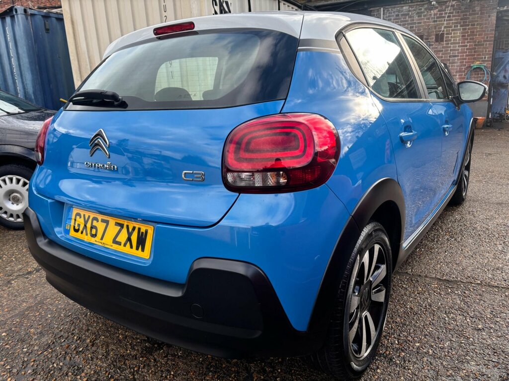 Citroen C3 1.2 Puretech Feel Euro 6 GX67ZXW Blue #4