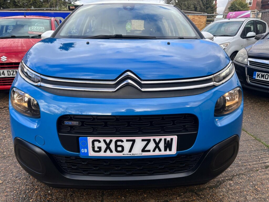 Citroen C3 1.2 Puretech Feel Euro 6 GX67ZXW Blue #2