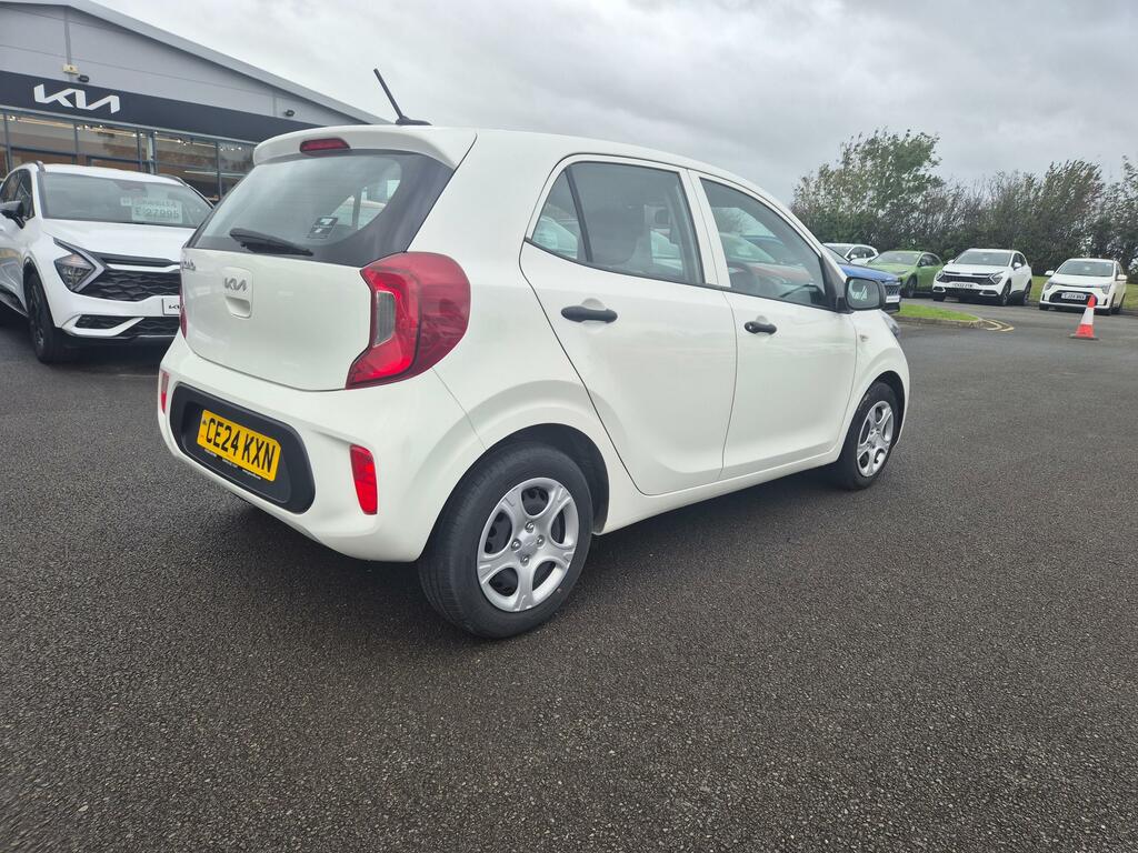 Kia Picanto 1.0 Dpi 1 Hatchback Euro 6 Ss CE24KXN White #4
