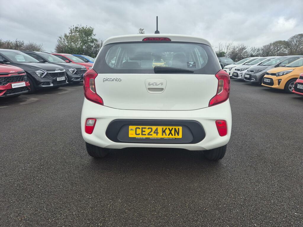 Kia Picanto 1.0 Dpi 1 Hatchback Euro 6 Ss CE24KXN White #5