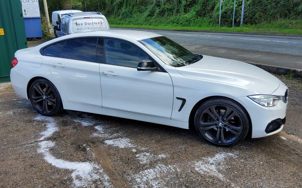 BMW 4 Series Gran Coupe Coupe 420D Sport Gran Coupe 2016 MRZ4329 White #3