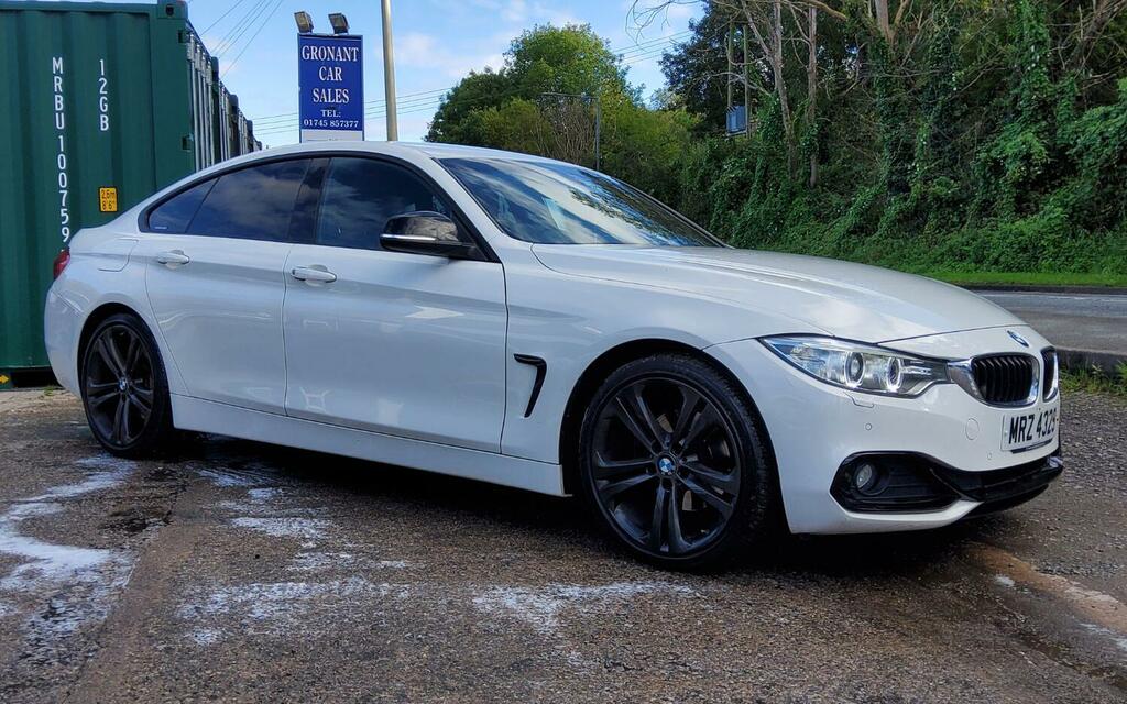BMW 4 Series Gran Coupe Coupe 420D Sport Gran Coupe 2016 MRZ4329 White #2