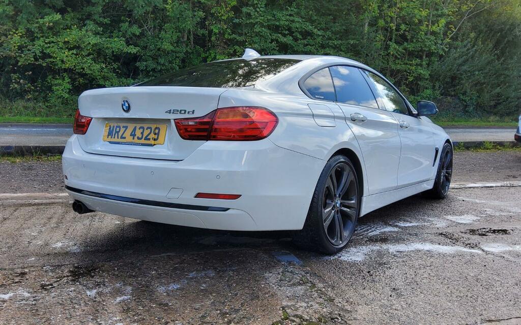 BMW 4 Series Gran Coupe Coupe 420D Sport Gran Coupe 2016 MRZ4329 White #4