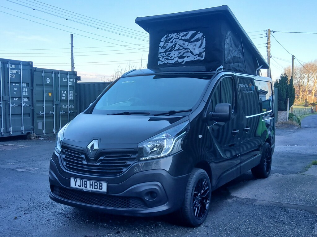 Renault Trafic Camper Van 1.6 Sl27 Dci 95 Business Euro 6 20181 Black #3