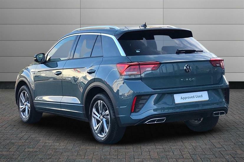 Volkswagen T-Roc 1.5 Tsi R-line Dsg DC25XLH Blue #3