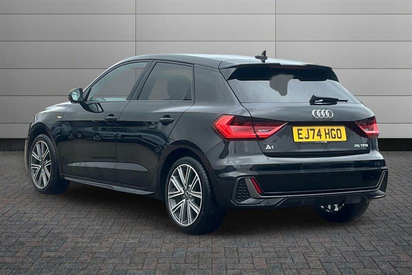 Audi A1 25 Tfsi S Line S Tronic EJ74HGO Black #3